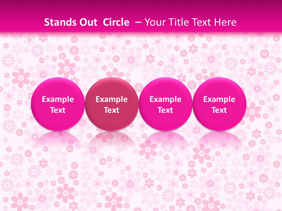 A Pink And White Floral Powerpoint Presentation PowerPoint Template