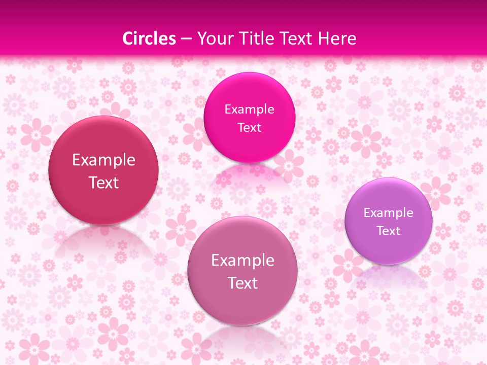 A Pink And White Floral Powerpoint Presentation PowerPoint Template