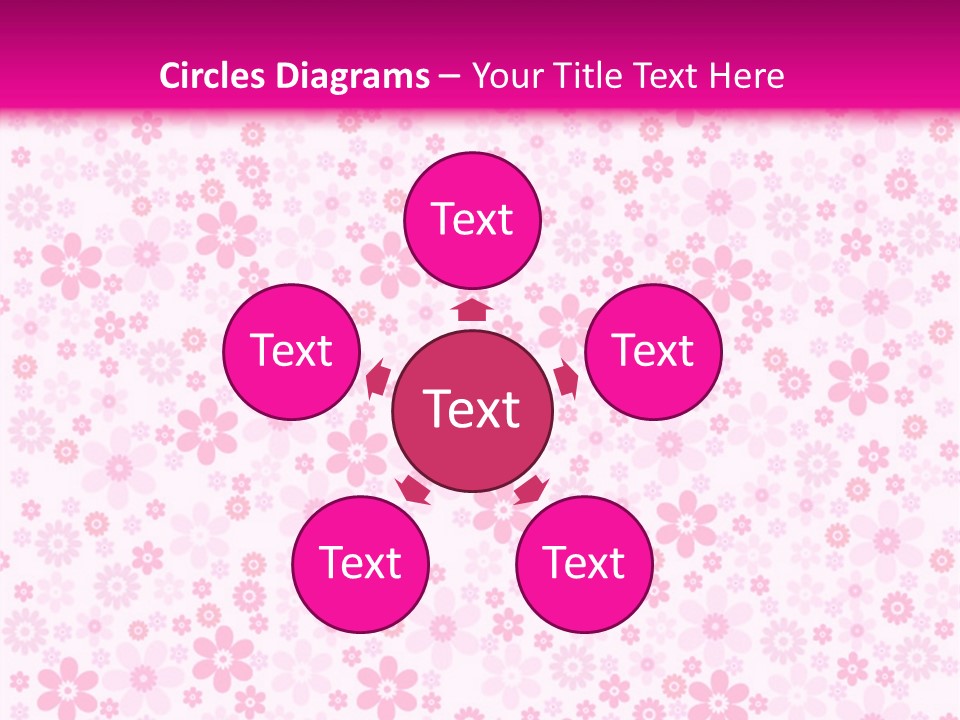 A Pink And White Floral Powerpoint Presentation PowerPoint Template