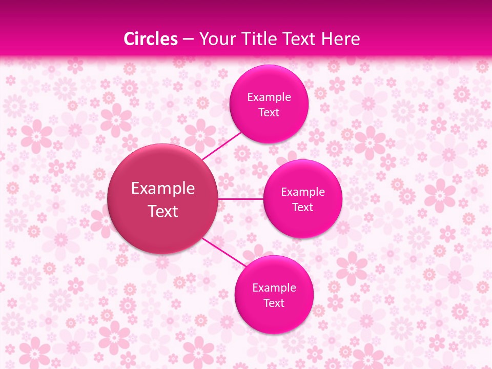A Pink And White Floral Powerpoint Presentation PowerPoint Template