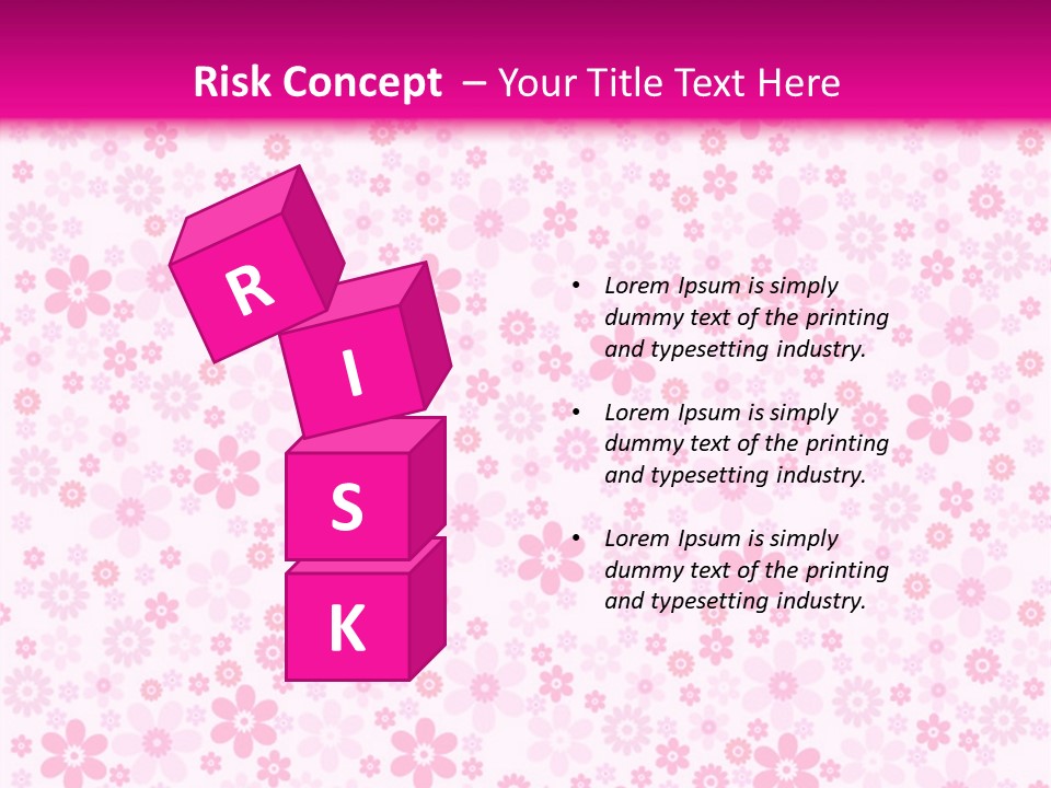 A Pink And White Floral Powerpoint Presentation PowerPoint Template