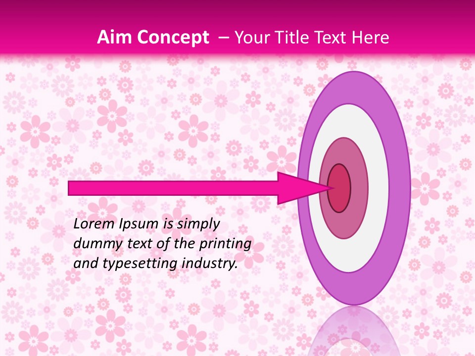 A Pink And White Floral Powerpoint Presentation PowerPoint Template
