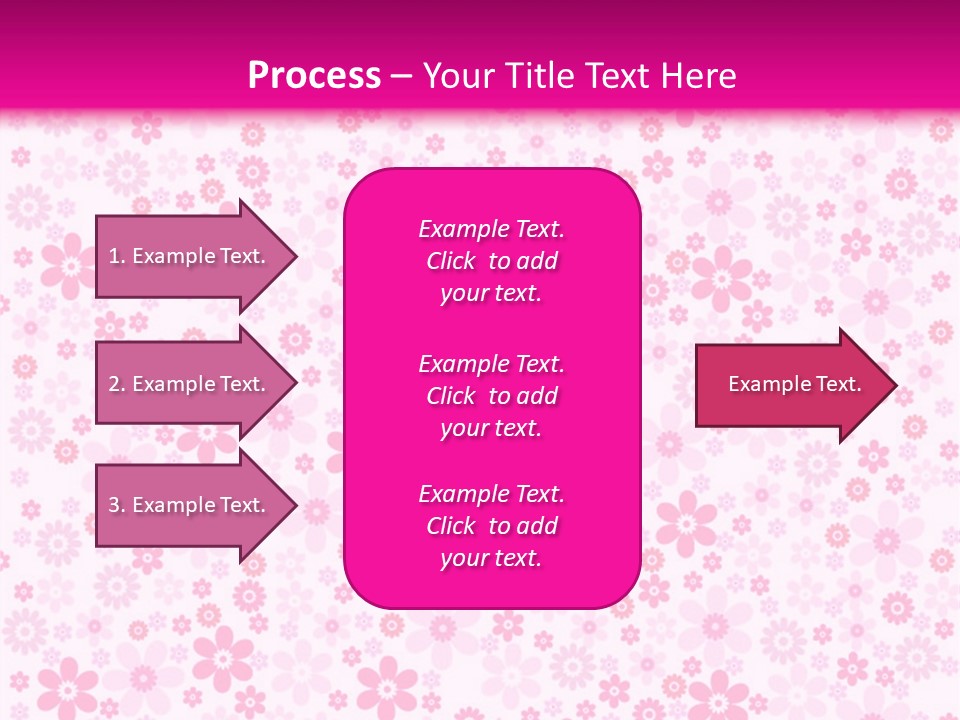 A Pink And White Floral Powerpoint Presentation PowerPoint Template