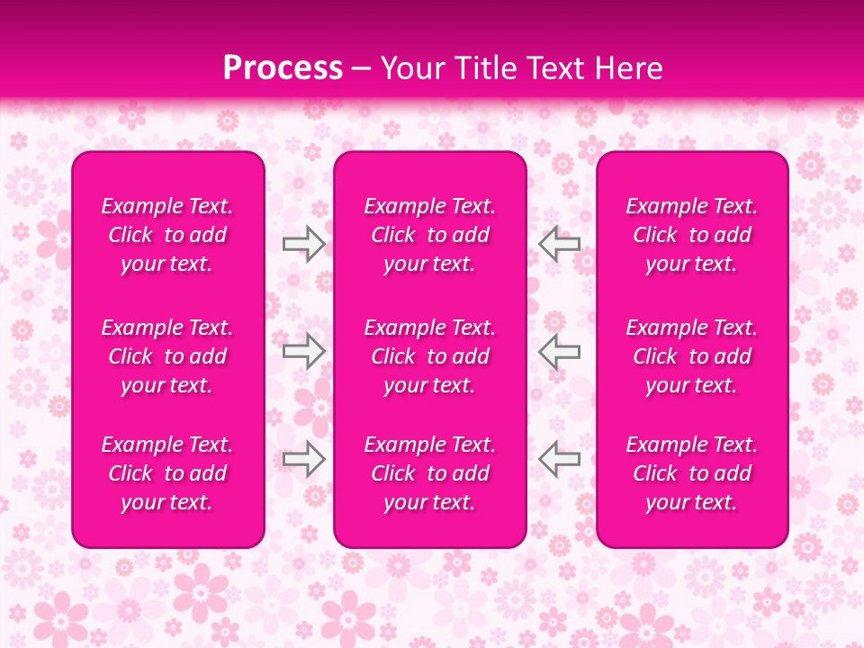 A Pink And White Floral Powerpoint Presentation PowerPoint Template