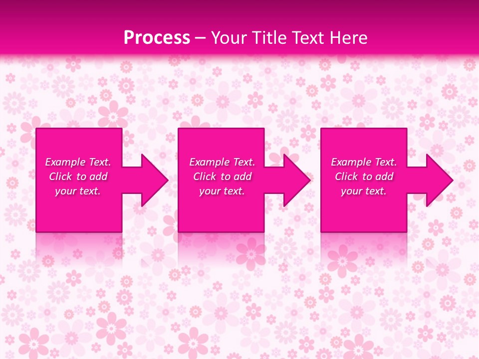 A Pink And White Floral Powerpoint Presentation PowerPoint Template