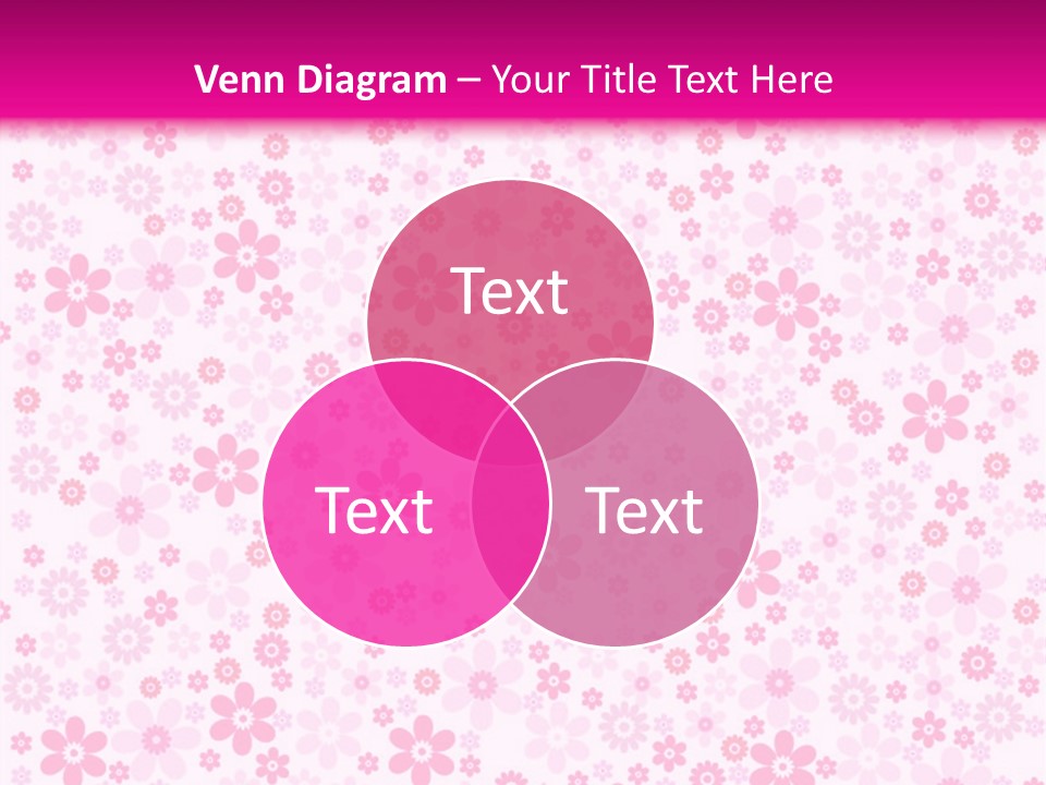 A Pink And White Floral Powerpoint Presentation PowerPoint Template
