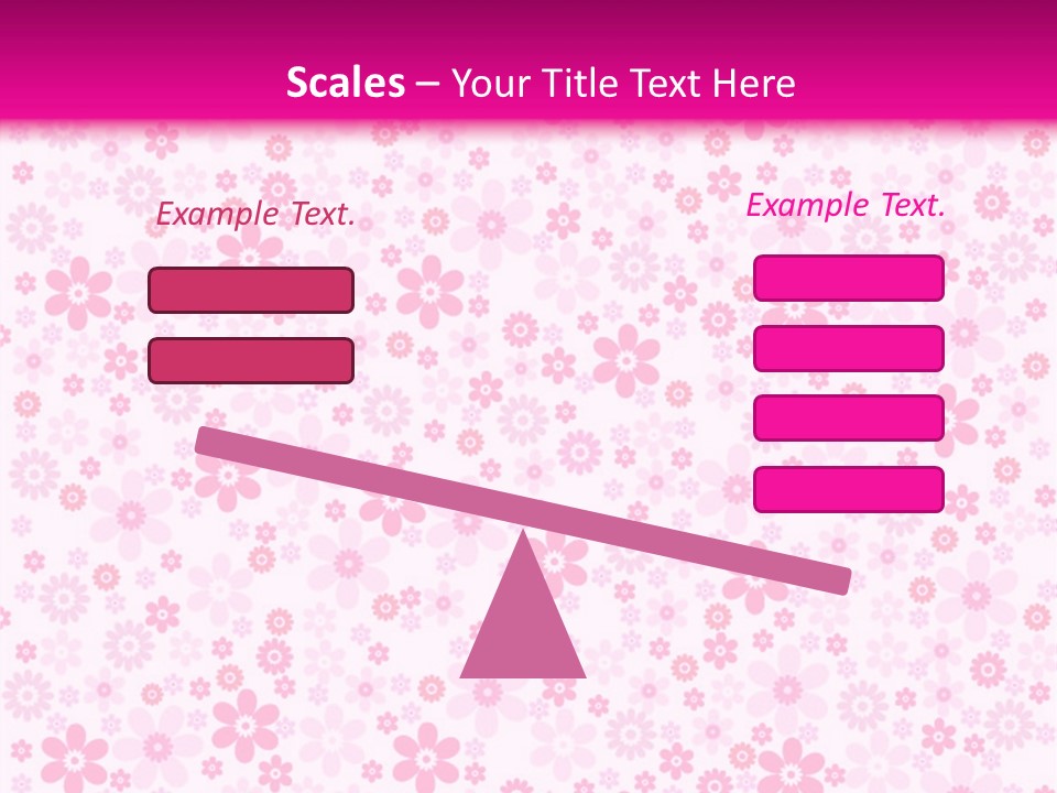 A Pink And White Floral Powerpoint Presentation PowerPoint Template
