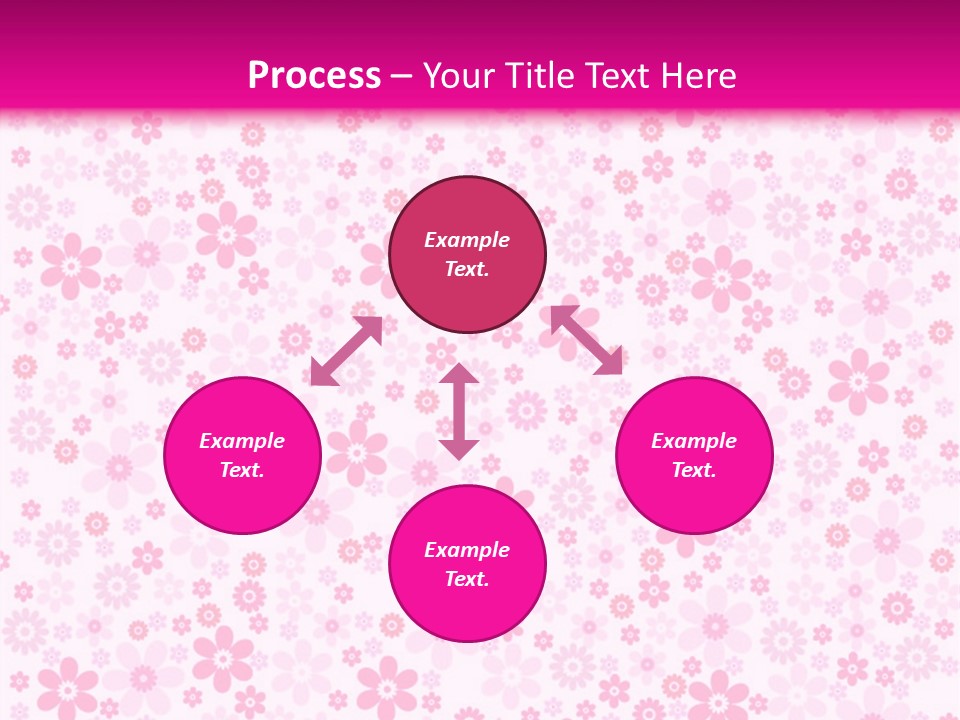A Pink And White Floral Powerpoint Presentation PowerPoint Template