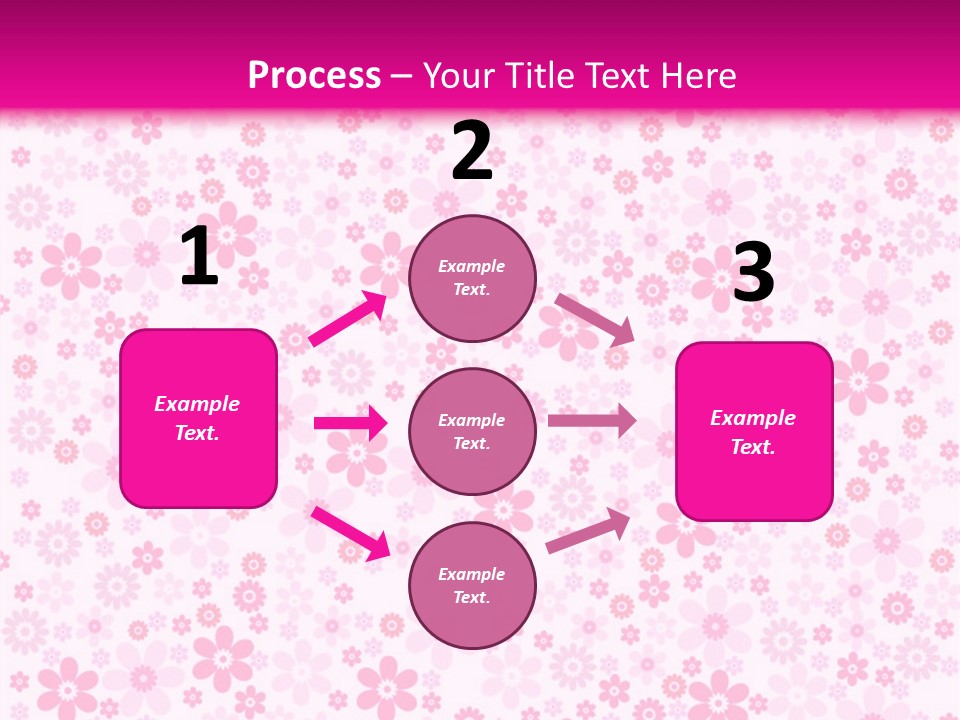 A Pink And White Floral Powerpoint Presentation PowerPoint Template