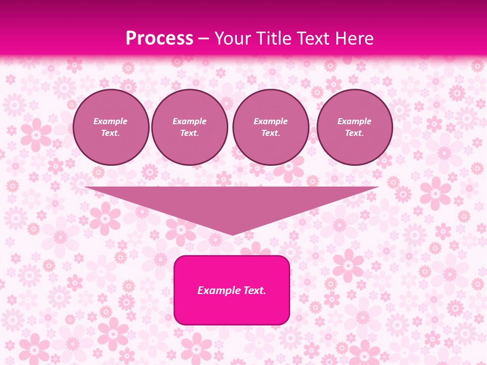A Pink And White Floral Powerpoint Presentation PowerPoint Template