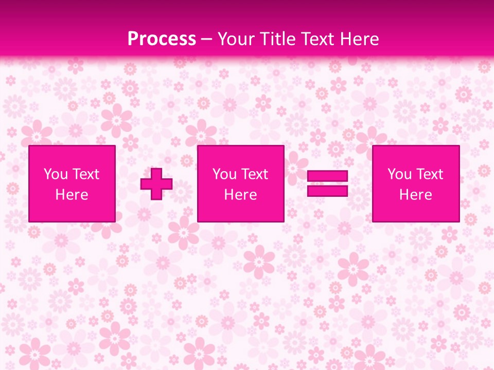 A Pink And White Floral Powerpoint Presentation PowerPoint Template