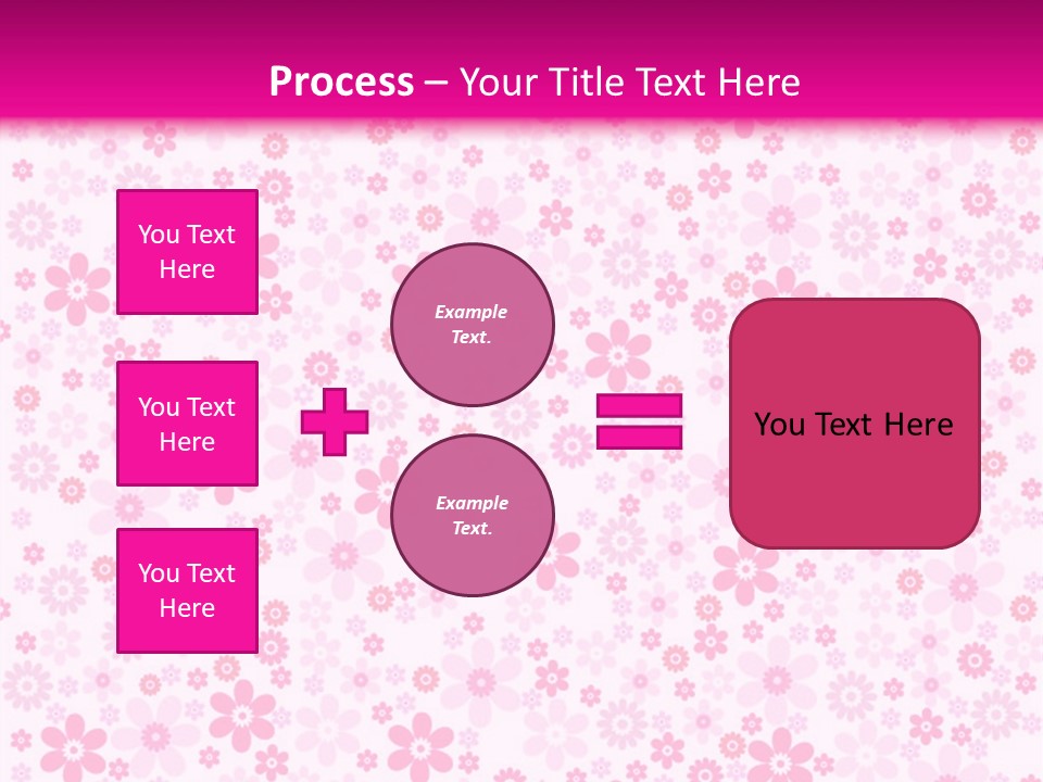 A Pink And White Floral Powerpoint Presentation PowerPoint Template