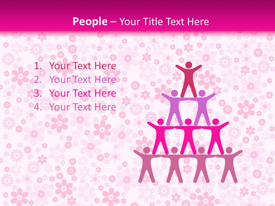 A Pink And White Floral Powerpoint Presentation PowerPoint Template