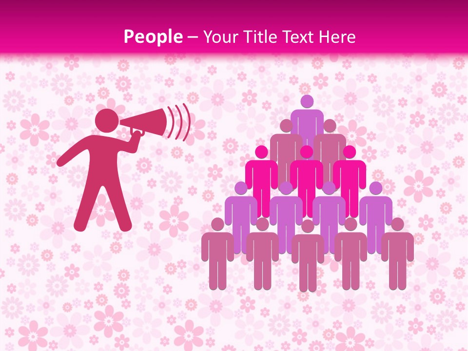 A Pink And White Floral Powerpoint Presentation PowerPoint Template