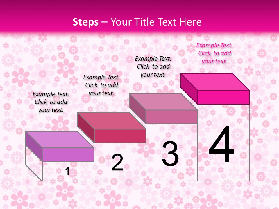 A Pink And White Floral Powerpoint Presentation PowerPoint Template