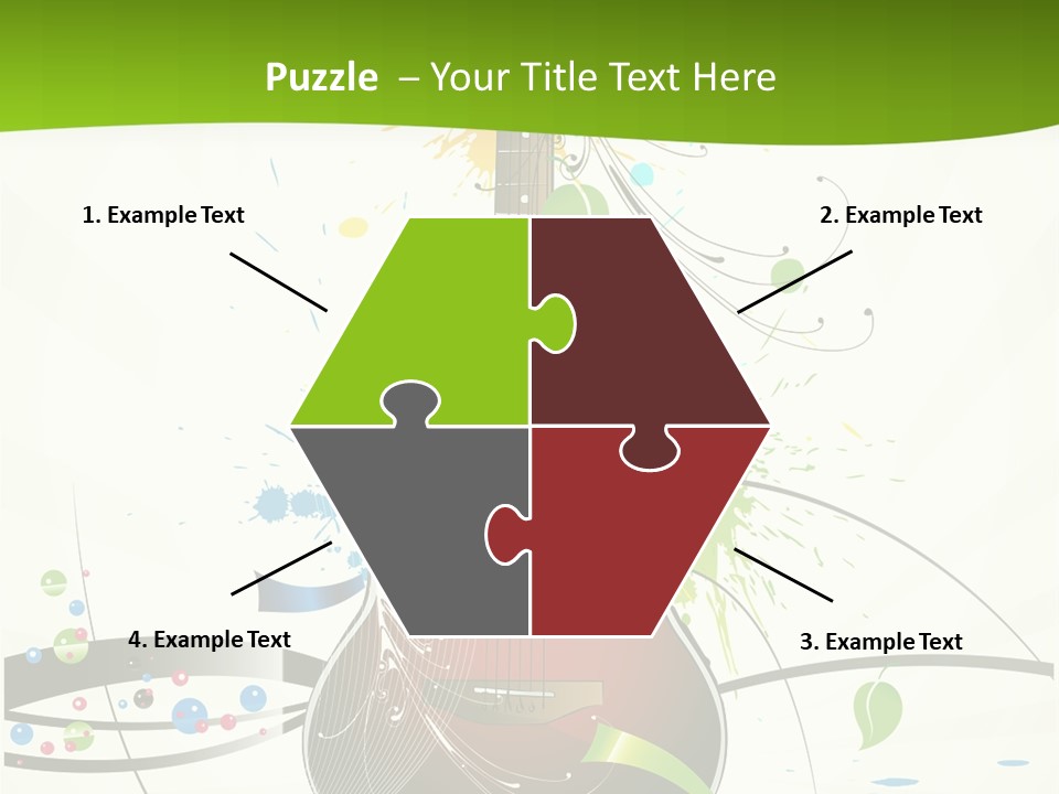 Pattern Guitar Sound PowerPoint Template