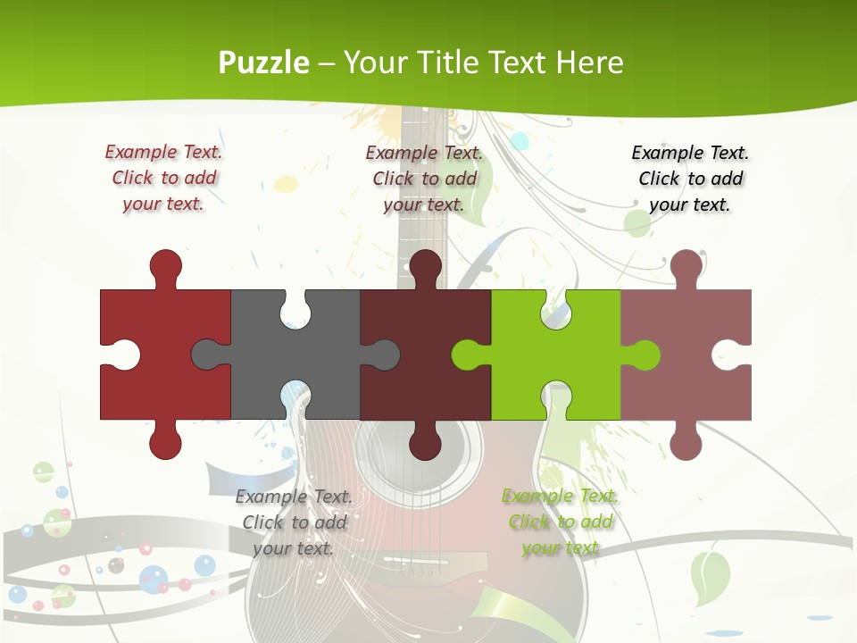 Pattern Guitar Sound PowerPoint Template