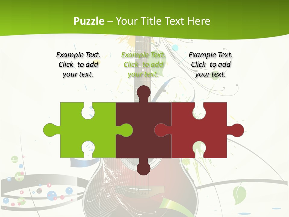 Pattern Guitar Sound PowerPoint Template