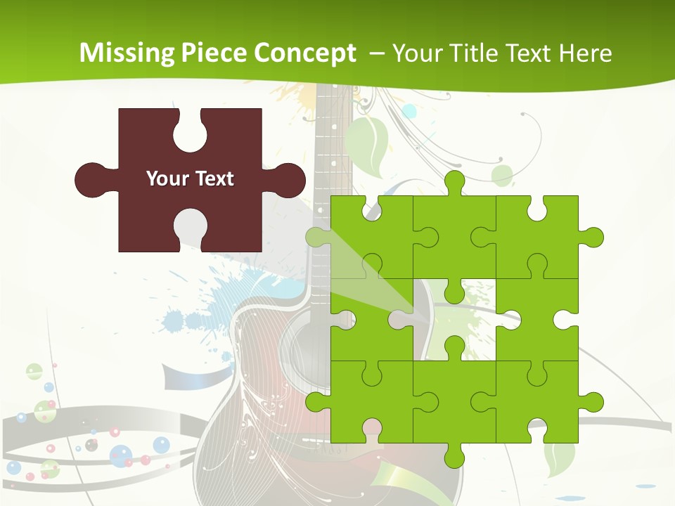 Pattern Guitar Sound PowerPoint Template