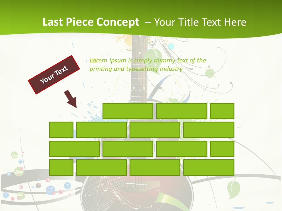 Pattern Guitar Sound PowerPoint Template