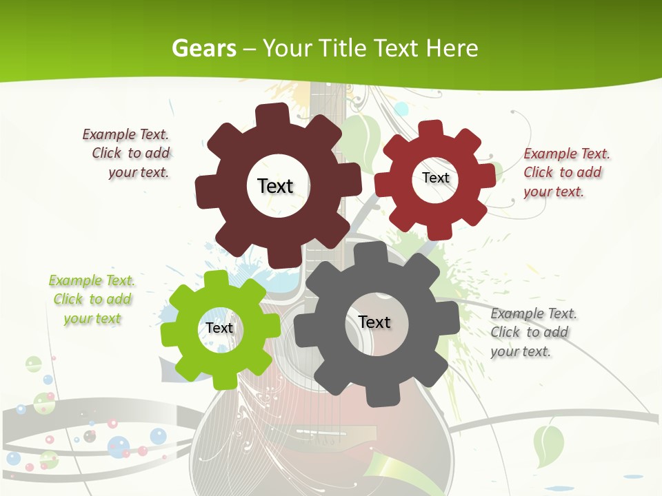 Pattern Guitar Sound PowerPoint Template