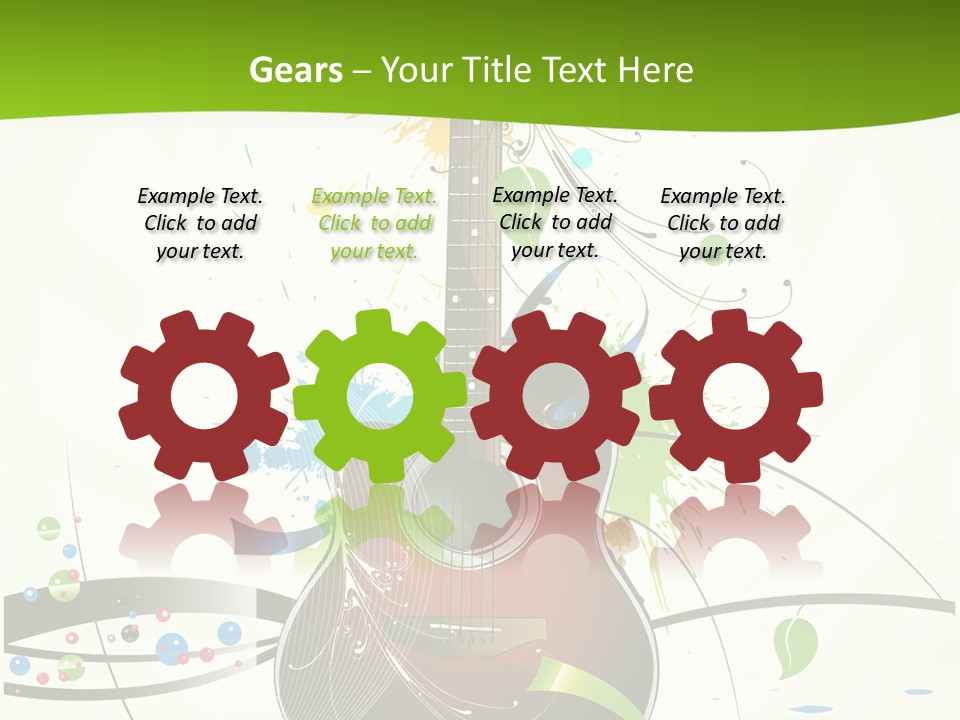 Pattern Guitar Sound PowerPoint Template