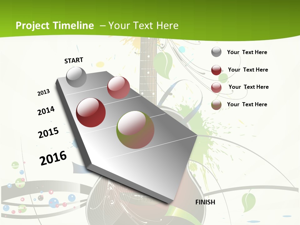 Pattern Guitar Sound PowerPoint Template