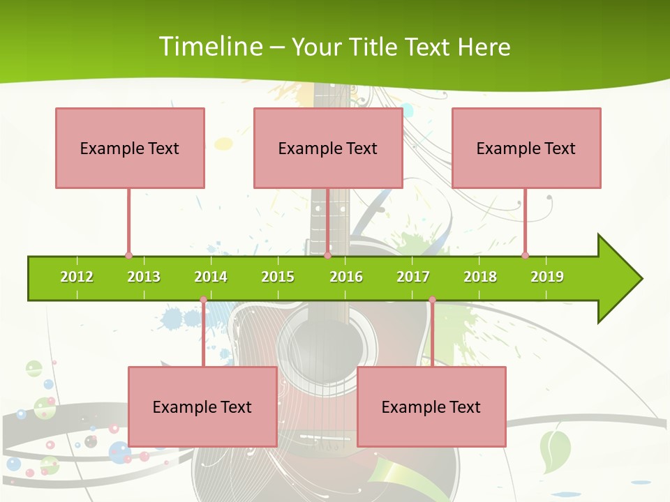 Pattern Guitar Sound PowerPoint Template