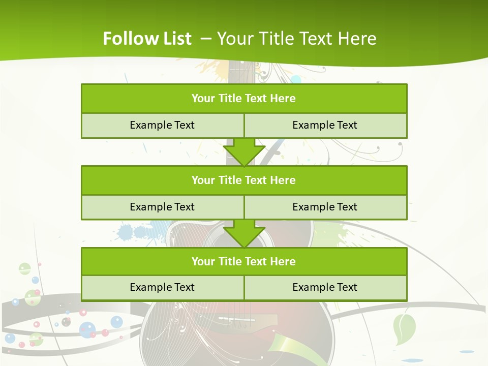 Pattern Guitar Sound PowerPoint Template