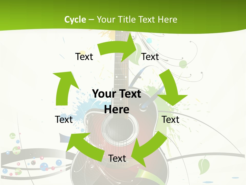Pattern Guitar Sound PowerPoint Template