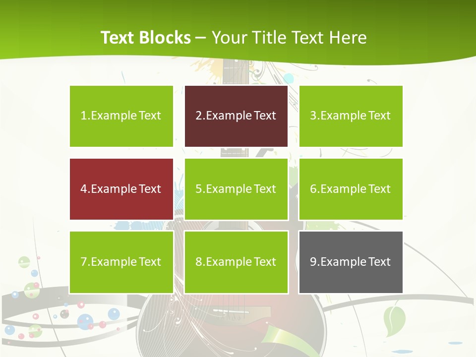 Pattern Guitar Sound PowerPoint Template