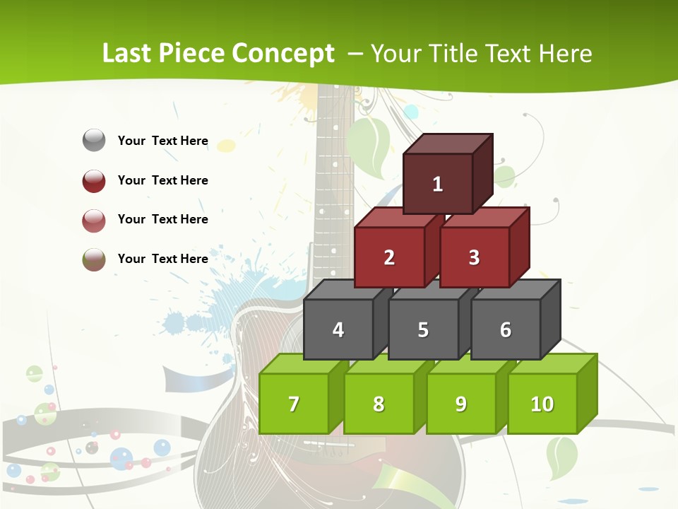 Pattern Guitar Sound PowerPoint Template