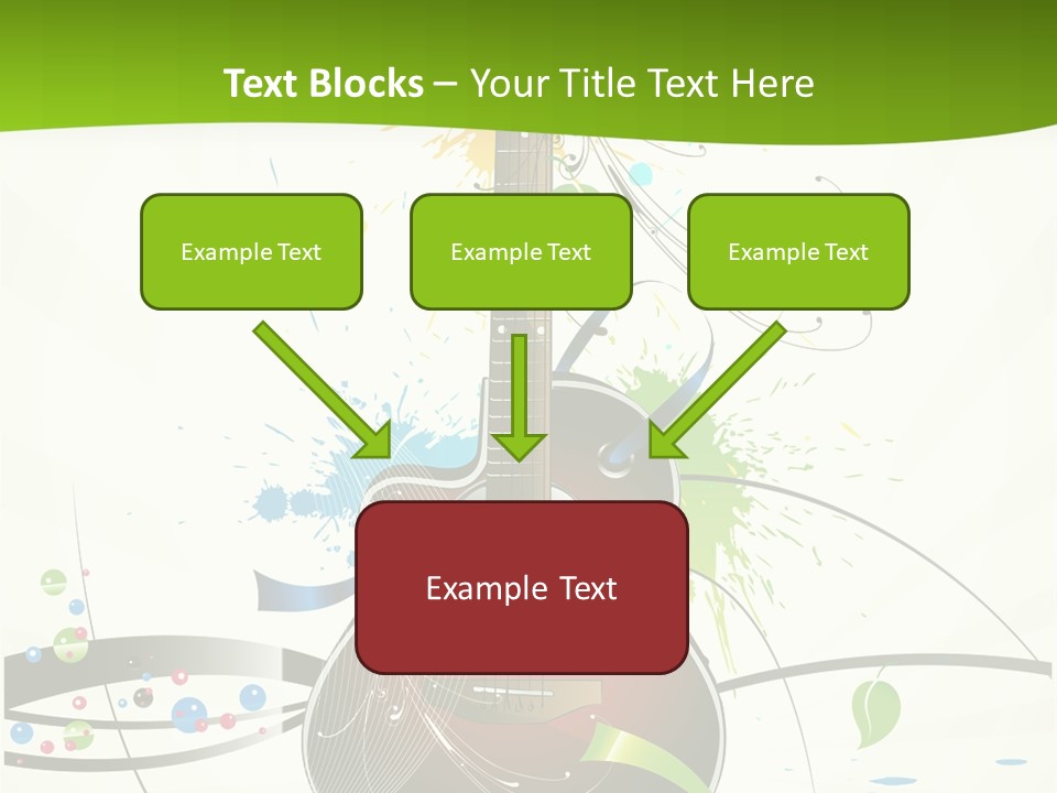 Pattern Guitar Sound PowerPoint Template