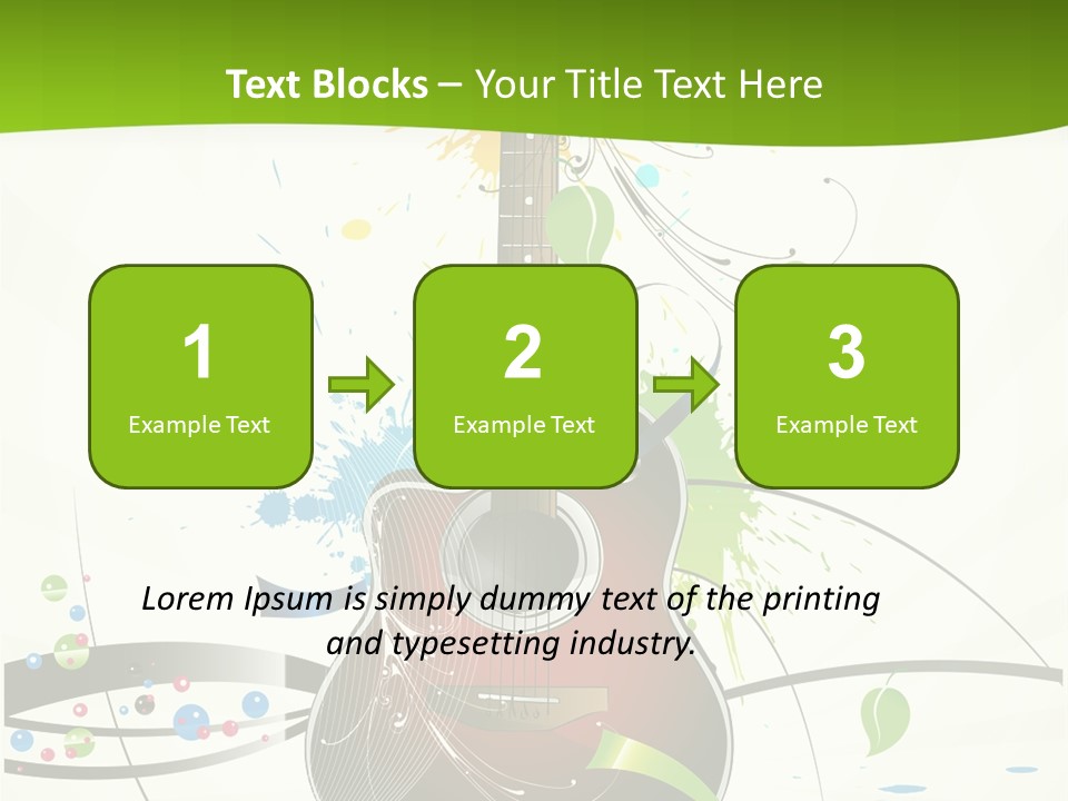 Pattern Guitar Sound PowerPoint Template