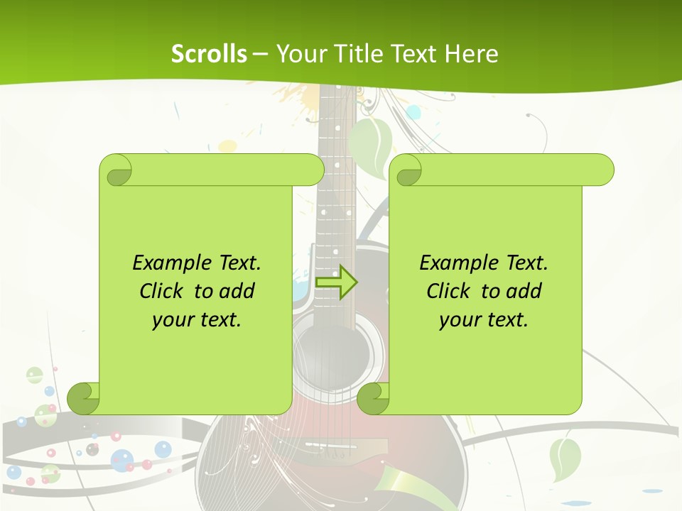 Pattern Guitar Sound PowerPoint Template