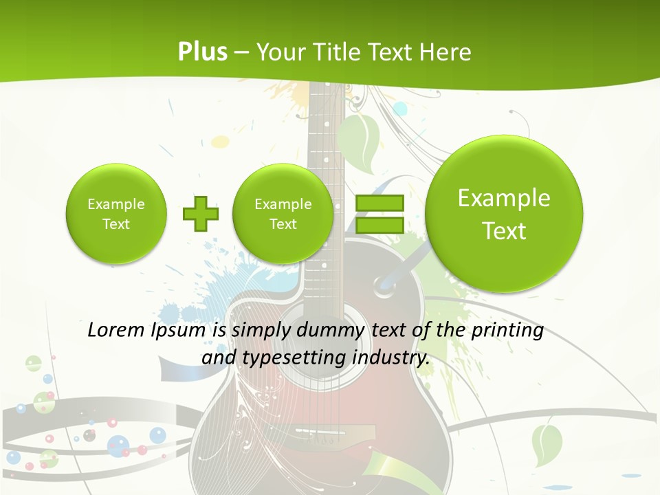 Pattern Guitar Sound PowerPoint Template