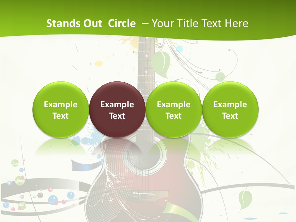 Pattern Guitar Sound PowerPoint Template