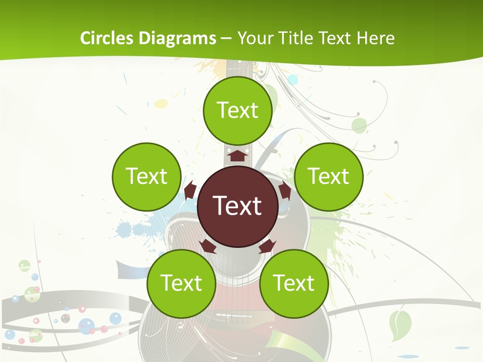 Pattern Guitar Sound PowerPoint Template