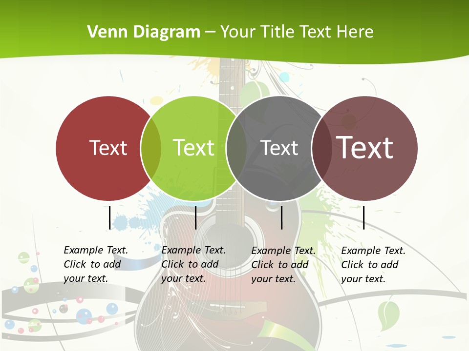 Pattern Guitar Sound PowerPoint Template