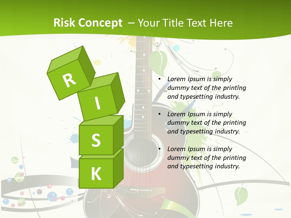 Pattern Guitar Sound PowerPoint Template