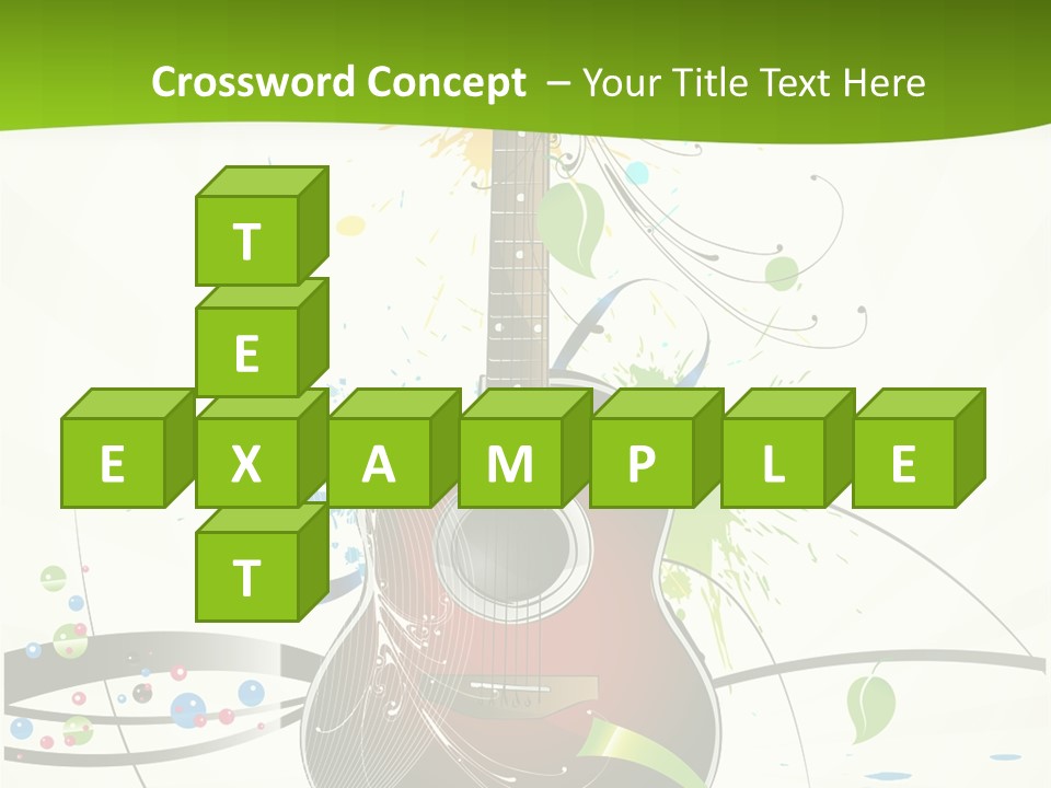 Pattern Guitar Sound PowerPoint Template