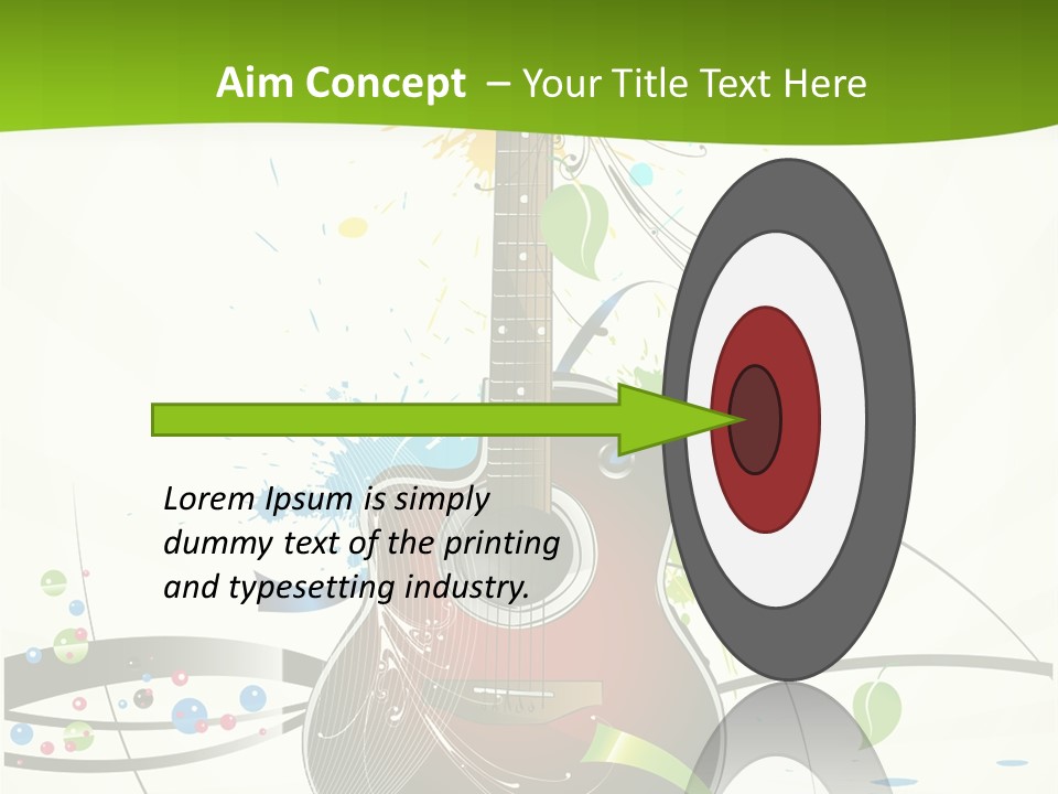 Pattern Guitar Sound PowerPoint Template