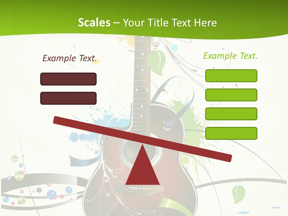 Pattern Guitar Sound PowerPoint Template