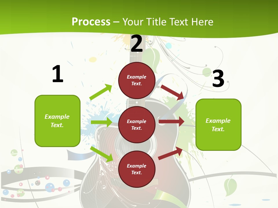 Pattern Guitar Sound PowerPoint Template