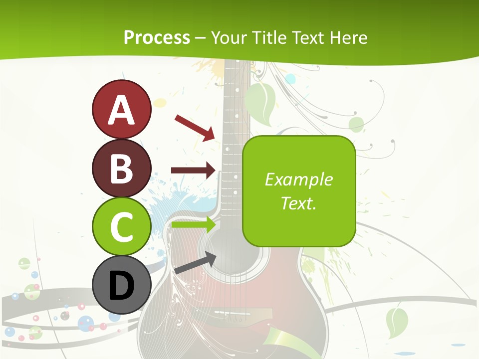 Pattern Guitar Sound PowerPoint Template