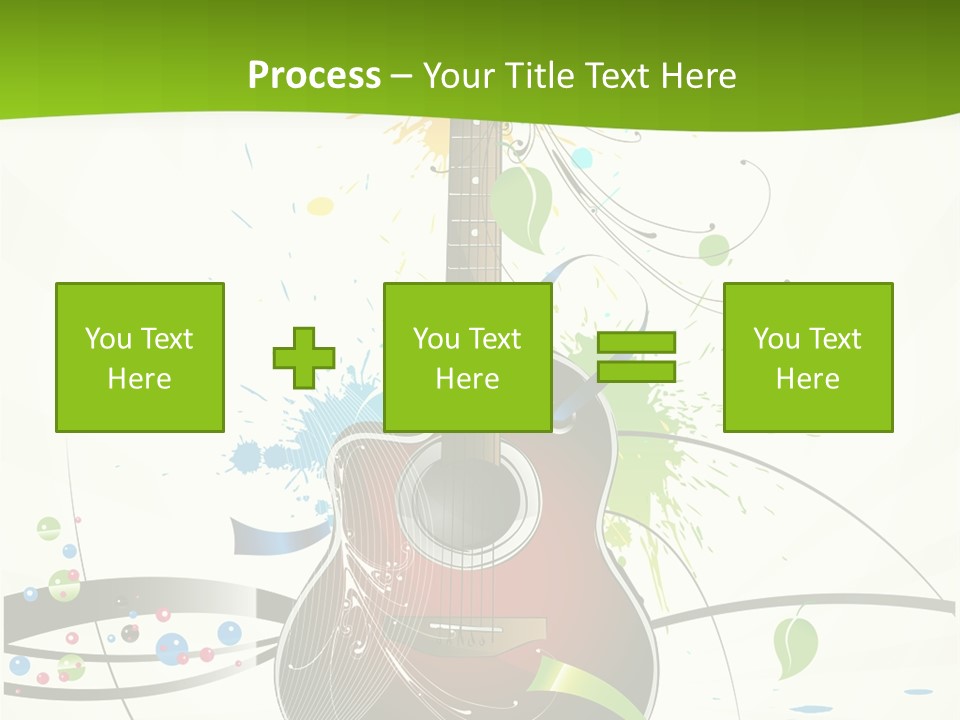 Pattern Guitar Sound PowerPoint Template