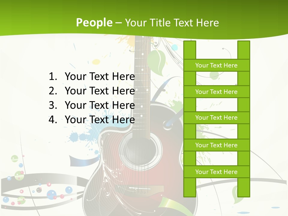 Pattern Guitar Sound PowerPoint Template