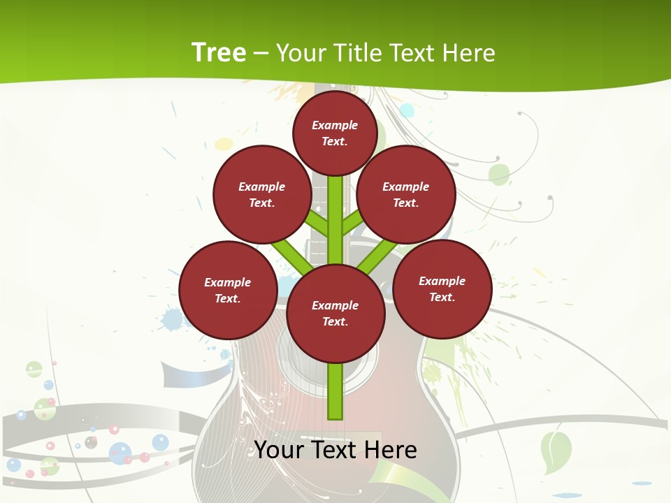 Pattern Guitar Sound PowerPoint Template