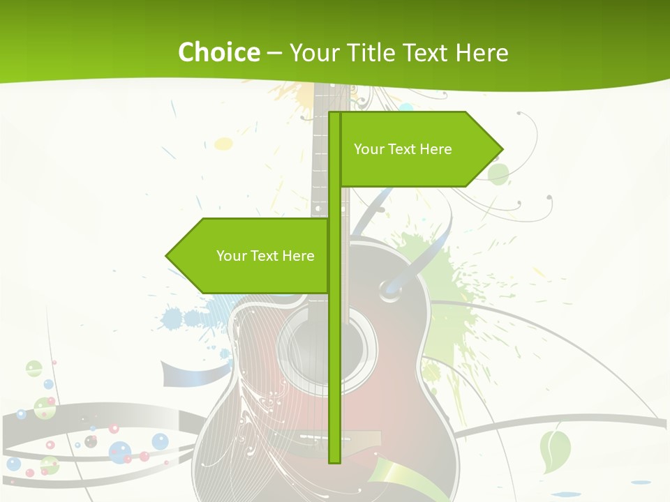 Pattern Guitar Sound PowerPoint Template