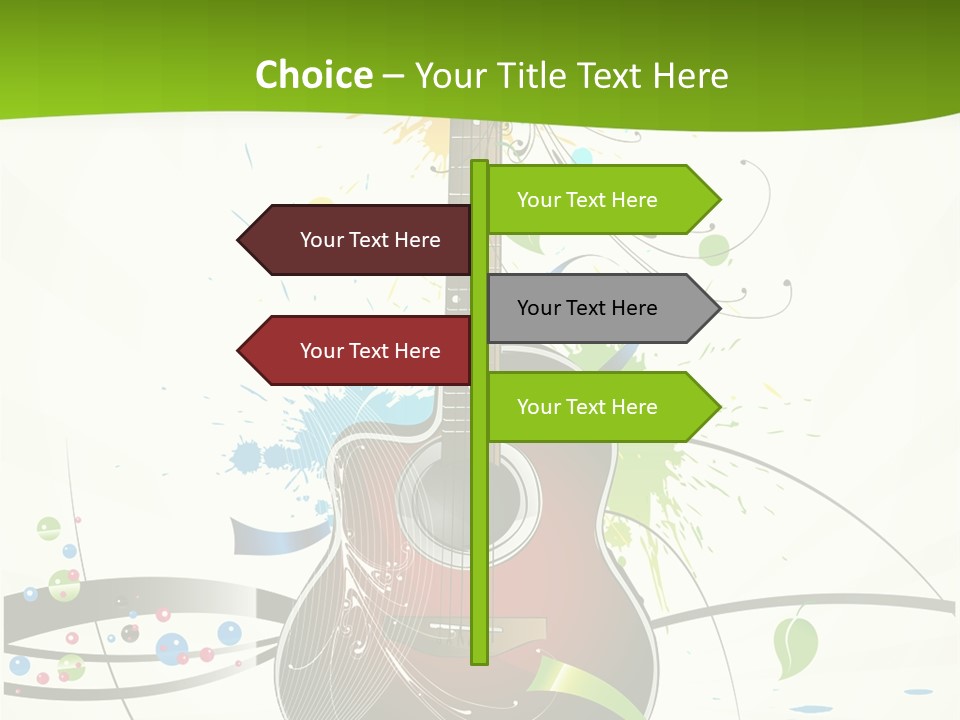 Pattern Guitar Sound PowerPoint Template